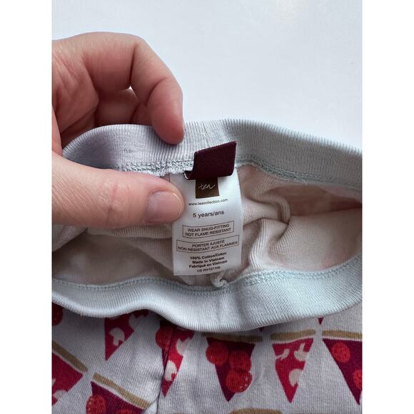 Tea Collection Pizza Print Pajama Shorts - Size 5 - Picture 5 of 5